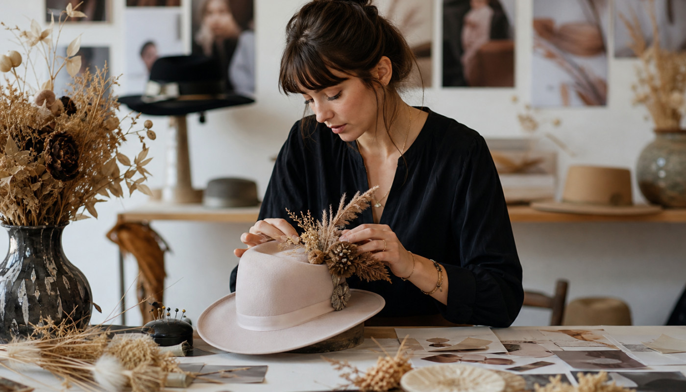 Quand la décoration inspire la conception des chapeaux modernes